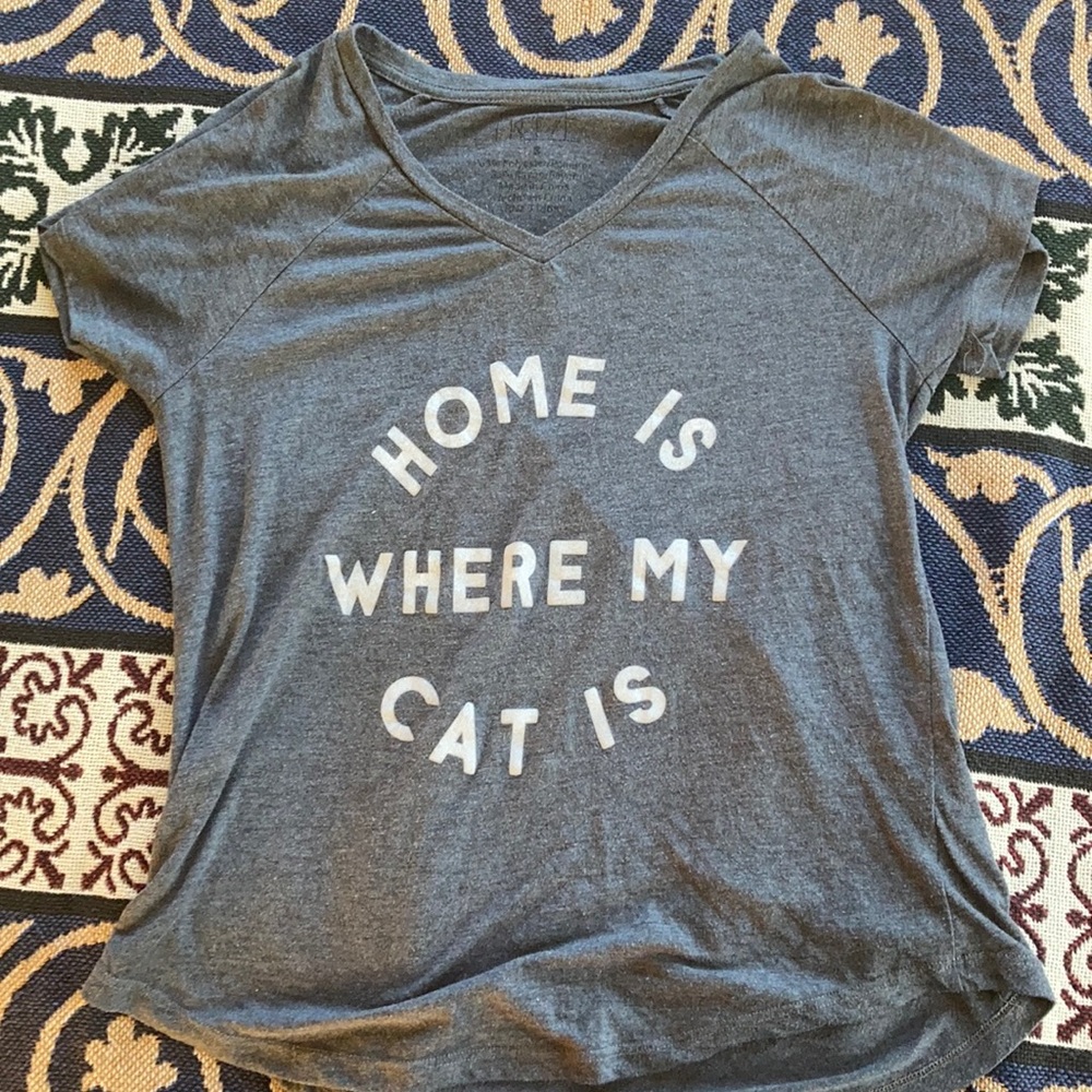 Home is where the cat is t shirt